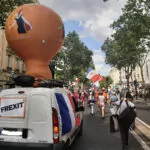 Montgolfière 2m pour manifestation de rues "les patriotes"