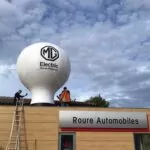 montgolfière auto-ventilée sur toit